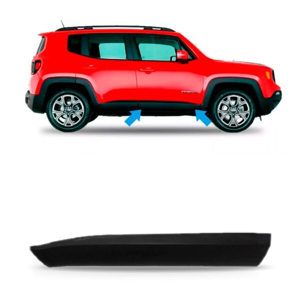 Moldura Lateral Dianteira Jeep Renegade Trailhawk 15 A 2018 Lado Esquerdo