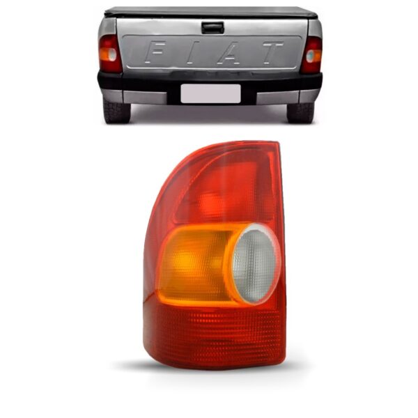 Lanterna Traseira Strada 1996 A 2000 Tricolor Lado Esquerdo