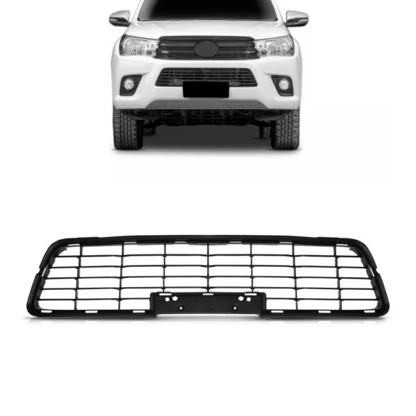 Grade Parachoque Dianteiro Hilux Srv 2016 A 2017 1a Linha Preto