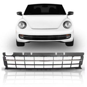 Tela Frontal Parachoque Fusca 2013 14 15 2016 Friso Cromado Preto