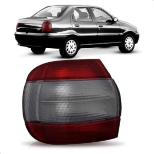 Lanterna Traseira Siena 1996 A 2000 Fume Lente Acrilico Lado Esquerdo