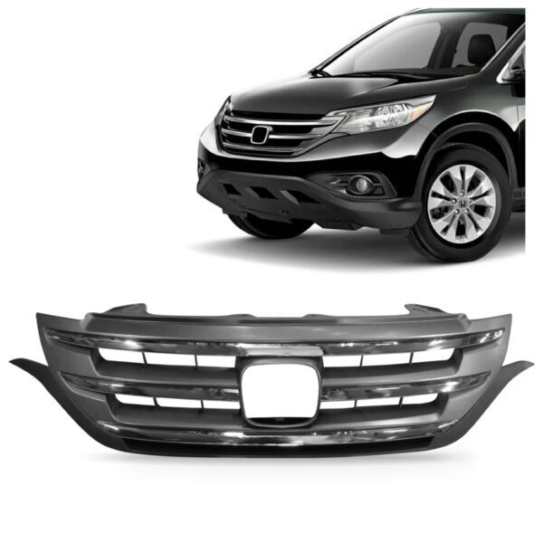 Tela Frontal Crv 2012 13 2014 Friso Cromado S/ Emblema Friso Cromado