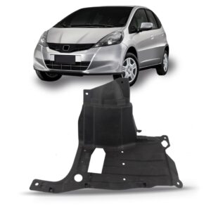 Protetor Inferior Dianteiro Honda Fit 09 10 11 12 13 14 Lado Esquerdo