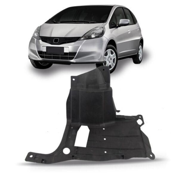 Protetor Inferior Dianteiro Honda Fit 09 10 11 12 13 14 Lado Esquerdo