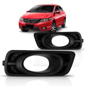 Moldura Milha Para Honda City 2012 2013 2014 Com Furo Lado Direito