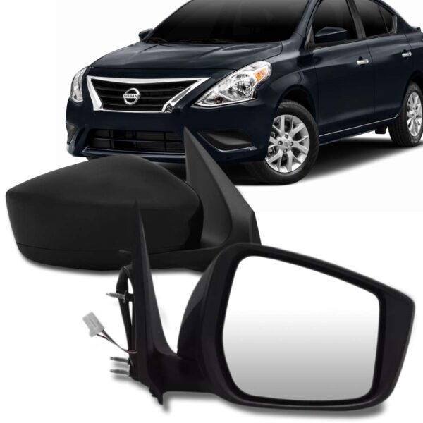 Retrovisor Versa 2015 2016 2017 2018 Eletrico Sem Pisca Lado Esquerdo