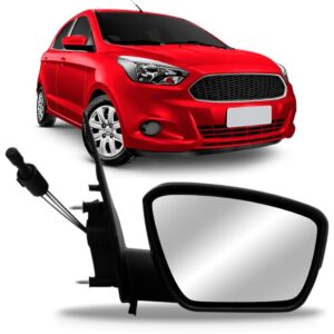 Retrovisor Ka 2015 A 2018 Com Controle Com Ressalto Primer Lado Direito