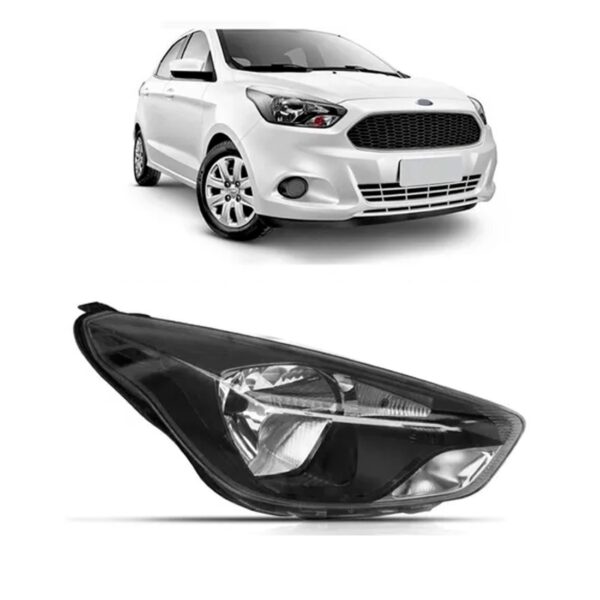Farol Ka 2015 A 2018 Manual Mascara Negra 1ª Linha Direito/passageiro