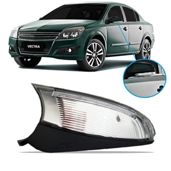 Pisca Retrovisor Vectra 2009 2010 2011 2012 C/ Luz Cortesia Lado Esquerdo