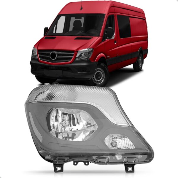 Farol Sprinter 2016 2017 2018 Elétrico Com Motor 1ª Linha Direito/passageiro