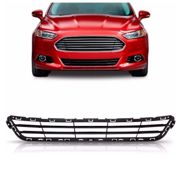 Tela Frontal Inferior Central Parachoque Fusion 13 14 15 16 Preto