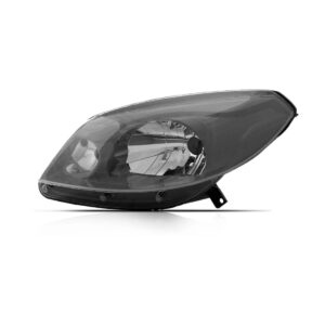 Farol Sandero 2012 2013 2014 Manual Máscara Cinza C/garantia Lado Esquerdo