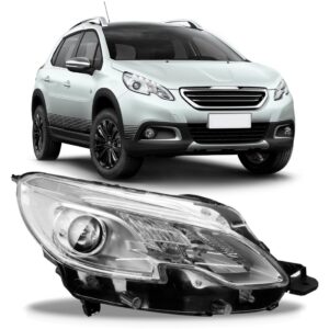 Farol Peugeot 2008 2015 2016 2017 Com Led Direito/passageiro