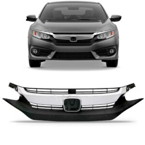 Tela Frontal Honda Civic 2016 2017 2018 Com Friso Cromado