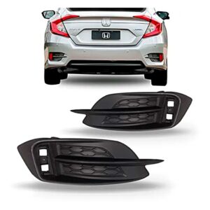 Moldura Grade Do Parachoque Traseiro Civic G10 2017 A 2021 Lado Esquerdo