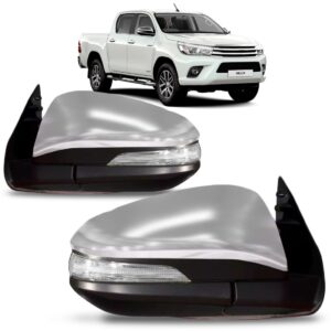 Retrovisor Hilux Srv 2016  2017 Elétrico Retrátil Com Pisca Lado Esquerdo