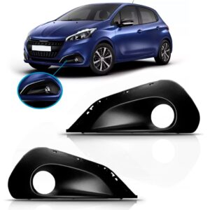 Moldura Milha Peugeot 208 Com Furo 2017 2018 Lado Esquerdo