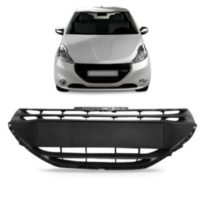 Grade Radiador Para Peugeot 208 Sport 2012 A 2016 1a Linha Preto