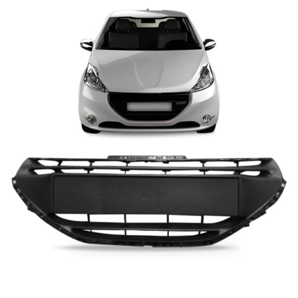 Grade Radiador Para Peugeot 208 Sport 2012 A 2016 1a Linha Preto