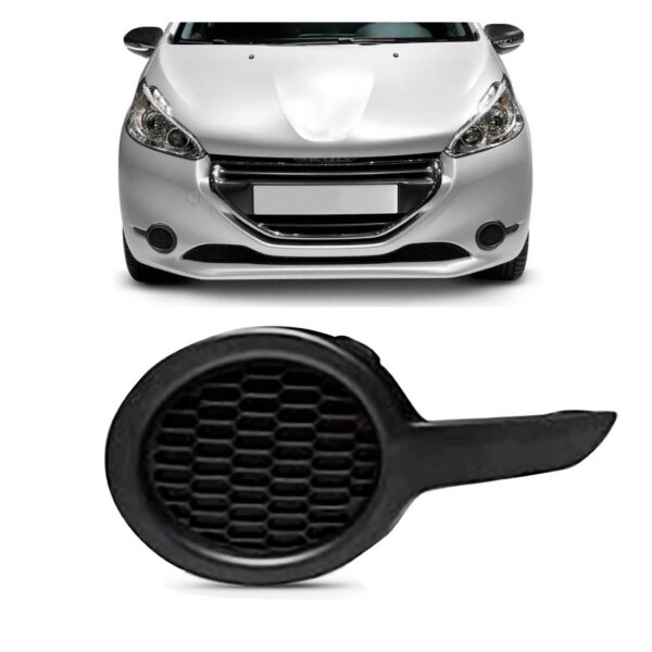 Moldura Milha Auxiliar Peugeot 208 12 A 2016 S/furo Promoção Lado Esquerdo