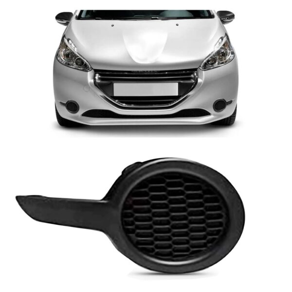 Moldura Milha Auxiliar Peugeot 208 12 A 2016 S/furo Promoção Lado Direito