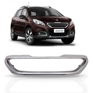 Friso Da Grade Peugeot 2008 Ano 2015 2016 2017  Cromado