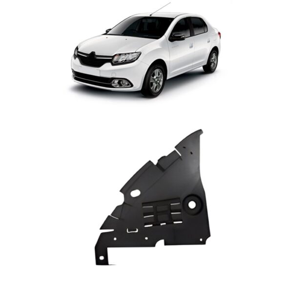 Protetor Parabarro Dianteiro Logan Sandero 2015 A 2019 Lado Esquerdo