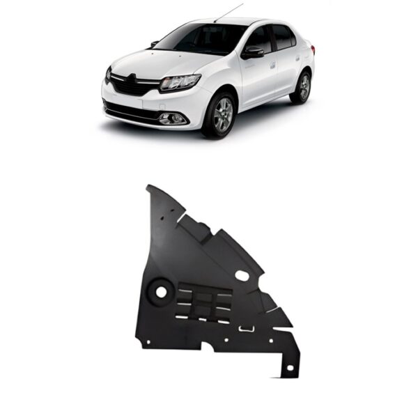 Protetor Parabarro Dianteiro Logan Sandero 2015 A 2019 Lado Direito