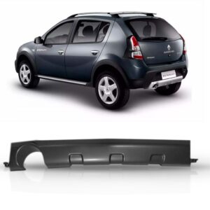 Acabamento Inferior Parachoque Traseiro Sandero 2008 A 2013 Preto