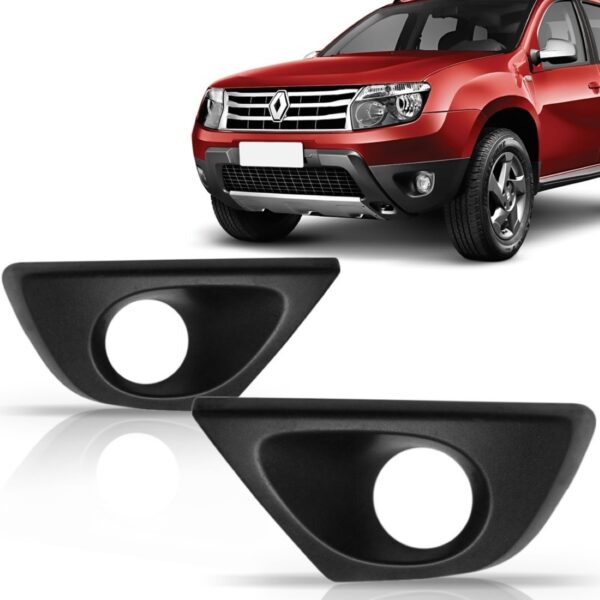 Moldura Milha Duster Oroch 2015 2016 2017 Com Furo Lado Esquerdo