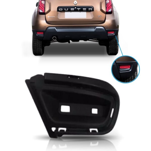Moldura Parachoque Traseiro Duster 2015 A 2017 Sem Refletor Lado Direito