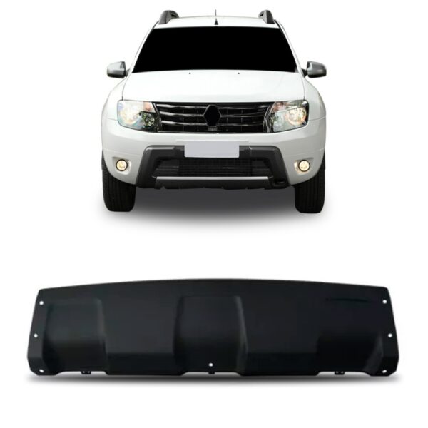 Aplique Parachoque Dianteiro Duster 2010 A 2014 Inferior Preto