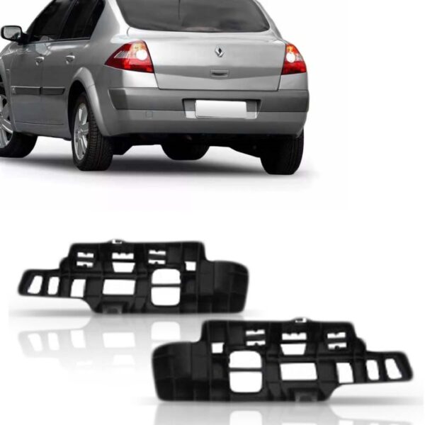 Par Suporte Parachoque Traseiro Megane 2007 A 2013 Sedan