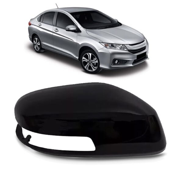 Capa Retrovisor Honda City 2009 A 2014 Preto Novo Lado Direito