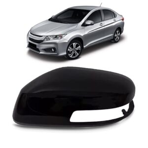 Capa Retrovisor Honda City 2009 A 2014 Preto Novo Lado Esquerdo
