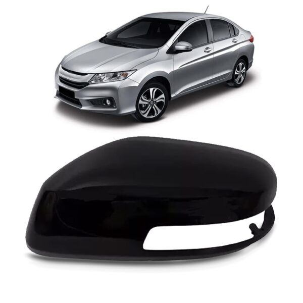 Capa Retrovisor Honda City 2009 A 2014 Preto Novo Lado Esquerdo