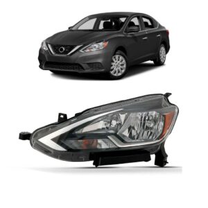 Farol Sentra 2017 18 19 20 2021 Manual Sem Projetor 1ª Linha Esquerdo/motorista