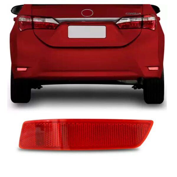 Sinaleira Refletor Parachoque Traseiro Corolla 2014 A 2016 Lado Esquerdo