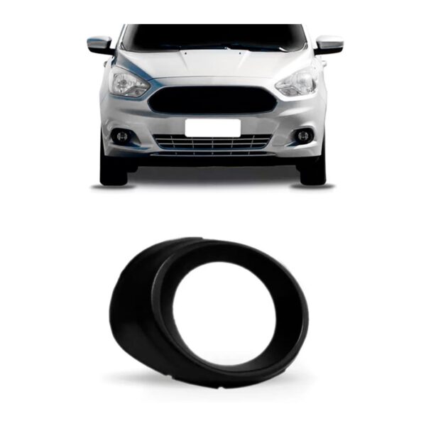 Moldura Milha Ka 2015 2016 2017 Com Furo De Milha Preto Direito Pronto Para Pintura