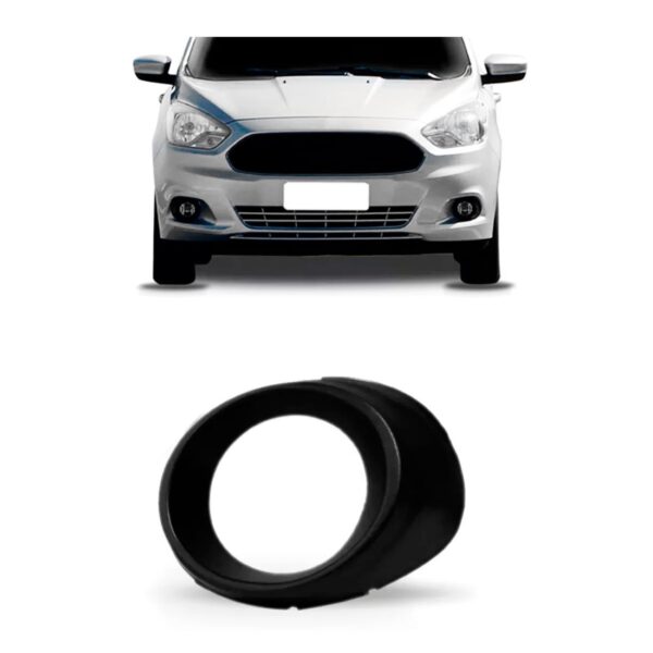 Moldura Milha Ka 2015 2016 2017 Com Furo De Milha Preto Esquerdo Pronto Para Pintura