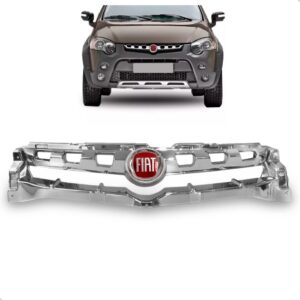 Grade Radiador Strada Locker 2014 A 2017 C/emblema 1a Linha