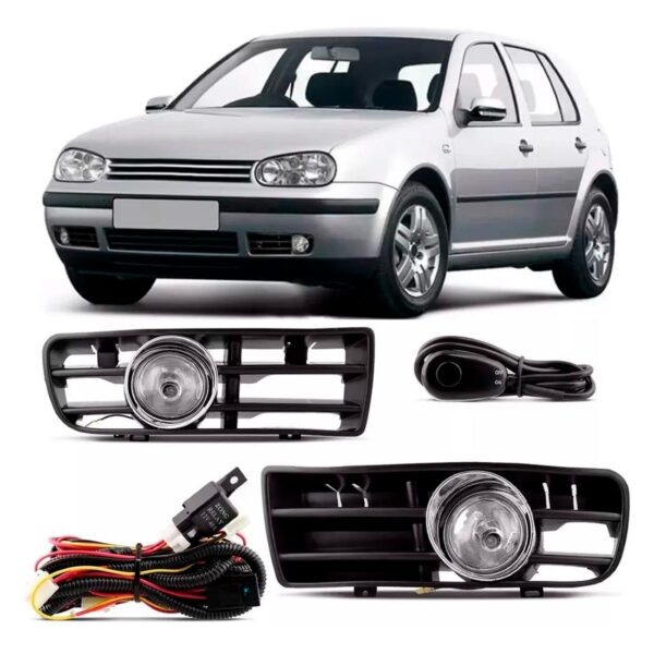 Kit Farol De Milha Auxiliar Neblina Golf Sapão 1999 À 2006