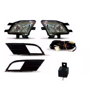 Kit Farol Milha Auxiliar Neblina Jetta 15 À 2017 Com Grade.