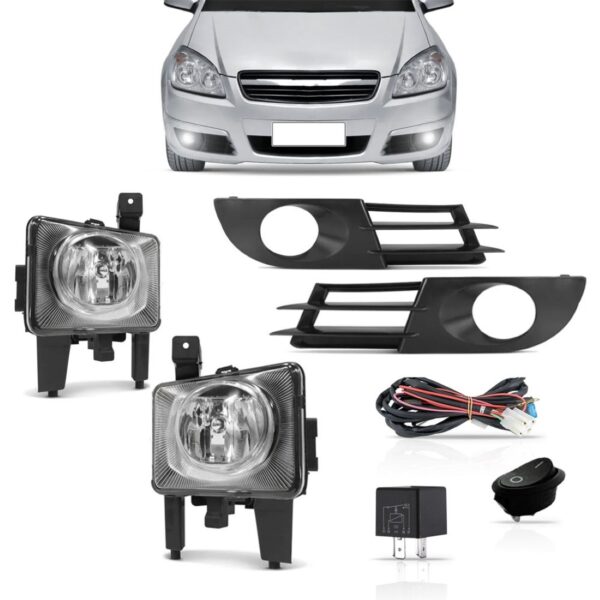 Kit Farol Milha Auxiliar Vectra 2006 A 2008 S/grade
