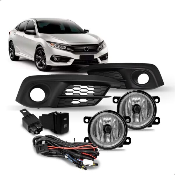 Kit Farol Milha Civic 2019 2020 2021 2022