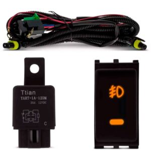 Kit Farol Neblina Milha Tiida 2012 À 2015 Com Grade Cristal