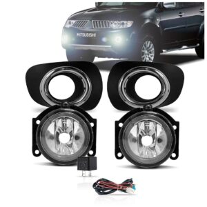 Kit Farol Milha Auxiliar Dakar 11 A 13 C/ Grade C/ Moldura