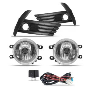 Kit Farol Milha Auxiliar Corolla 2018 2019 C/ Grade Preto