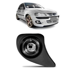 Farol Milha Auxiliar Celta 00/06 C/moldura Preta 1ª Linha - - Direita