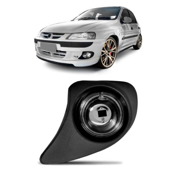 Farol Milha Auxiliar Celta 00/06 C/moldura Preta 1ª Linha Esquerda